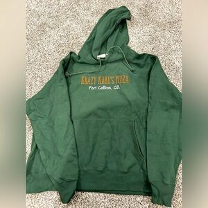 GUC Champion Green Krazy Karl’s Pizza Merchandise Hoodie